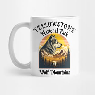 Majestic Wolf of Yellowstone Mug